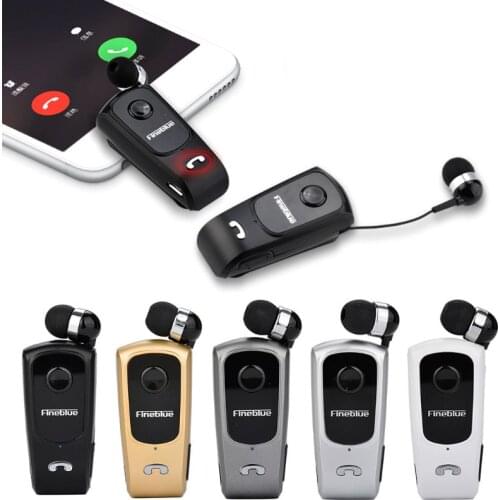 F920 Wireless BT 4.0 Headset Retractable Earphone Handsfree Headset W/ Clip Mic