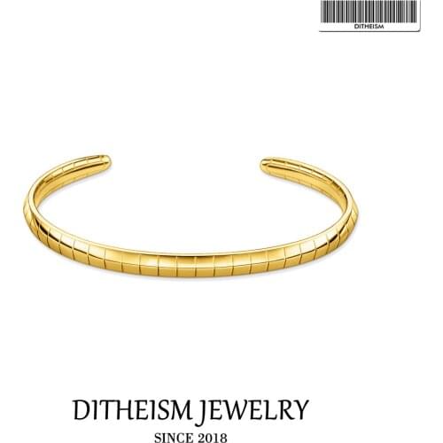 Bangle Snakeskin 925 Sterling Silver Gold 2021 Spring Brand New Fine Jewelry Europe Style Bracelet Vintage Gift For Women Girls