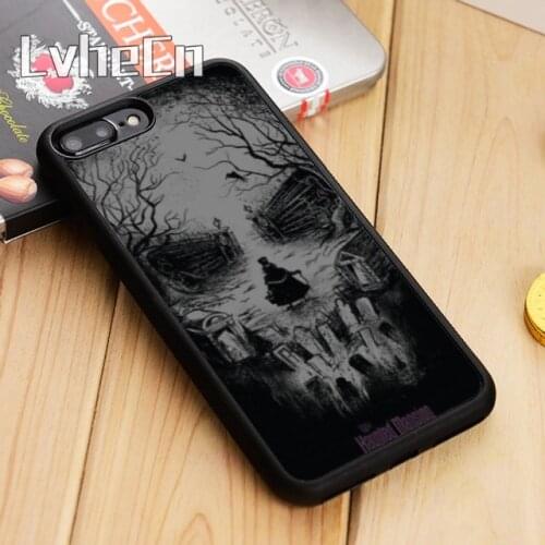 LvheCn HAUNTED MANSION SKULL POSTER Phone Case Cover For iPhone 11 12 Pro X XR XS MAX 5 6S 7 8 Plus samsung s7 s8 s9 s10 note 8