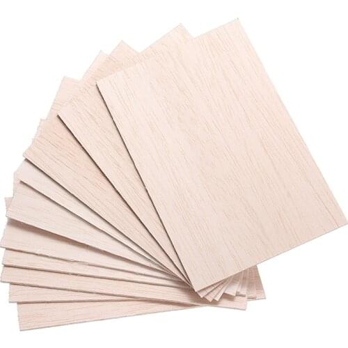 10pcs/set Wooden Plate Model Balsa Wood DIY House Ship Aircraft Aircraft Models DIY Crafts Toys Making