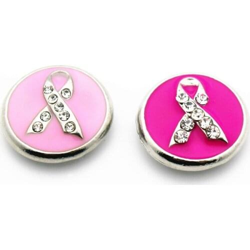 Hot selling Mix 20Pcs/lot pink scarves crystal 18mm Alloy Snap Buttons For DIY Snap Bracelet Necklace Women Fashion Jewelry