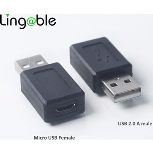 Lingable Wholesale USB2.0 Adapter Micro USB Female to USB 2.0 A Male Connector Converter Adaptor