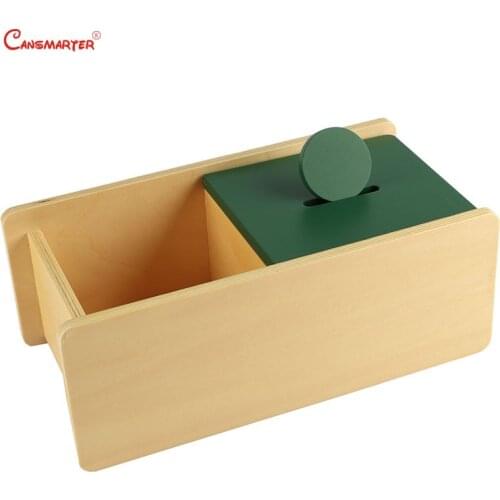 Montessori Sensorial Training Green Round With Box Preschool Materials Home Games Educational Toys Safe Wood 0-3 Years LT036-30