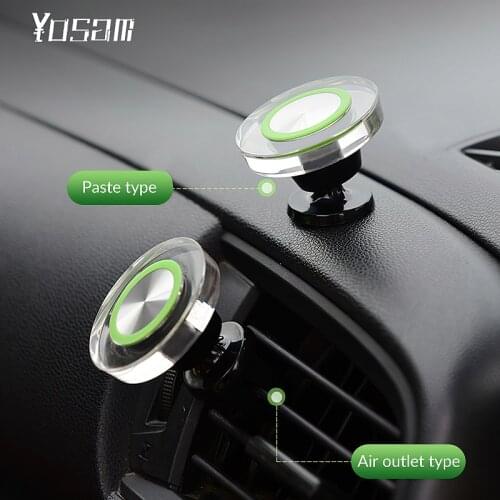 YOSAM Super Magnetic Car Phone Holder Magnet Mount Mobile Cell Phone Stand GPS Support For iPhone12 Xiaomi MI Huawei Samsung LG