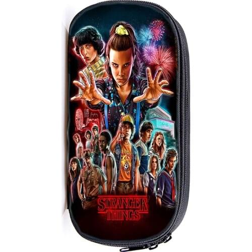 Multifunction Stranger Things Pencil Case Boy Pen Bag Girls Makeup Bags Kids Pencil Box School Supplies Pencil Pouch Womens Bag