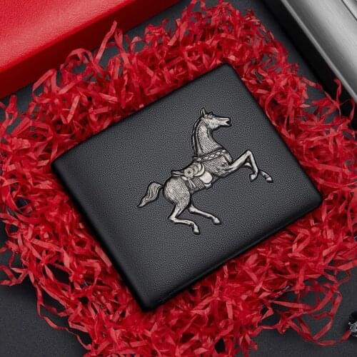 High-end brand 2021 new leather wallet mens fashion customized large-capacity multi-credit card holder layer leather coin purse