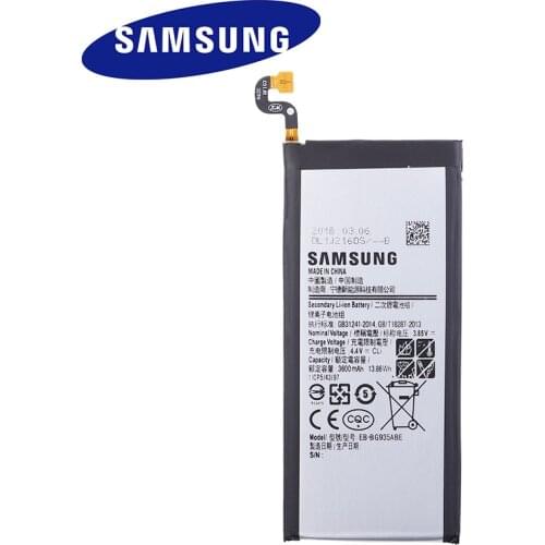 Original Samsung Battery For Galaxy S7 Edge G935 G9350 G935F G935FD G935W8 EB-BG935ABE Samsung S7 Edge Phone Battery 3600mAh
