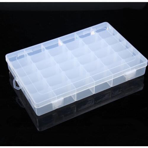 36 Grid Plastic Jewelry Organizer Box Adjustable Storage Container Case New And High Quality Easy To Carry Make Storing Easier