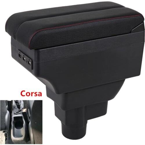 For Opel Corsa Armrest Box Opel Corsa D Universal Car Central Armrest Storage Box modification accessories