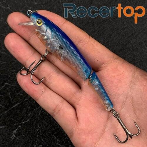 Recertop 2021 fishing lures 3D eyes swimbait Attract fish Outdoor fishing supplies River Lake lures Built-in steel ball minnow