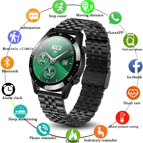 LIGE New Full Touch Screen Smart Watch Bluetooth Call Smartwatch Men Women Waterproof Sport Fitness Bracelet Man For Android iOS