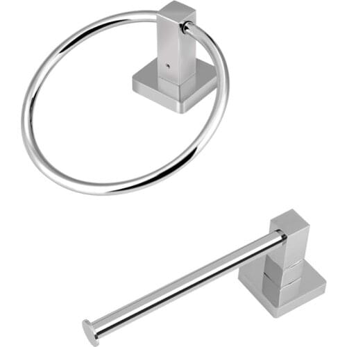 Smile Monkey Stainless steel bath hardware sets toilet paper holder towel ring paper towel holder Bathroom hardware accessories