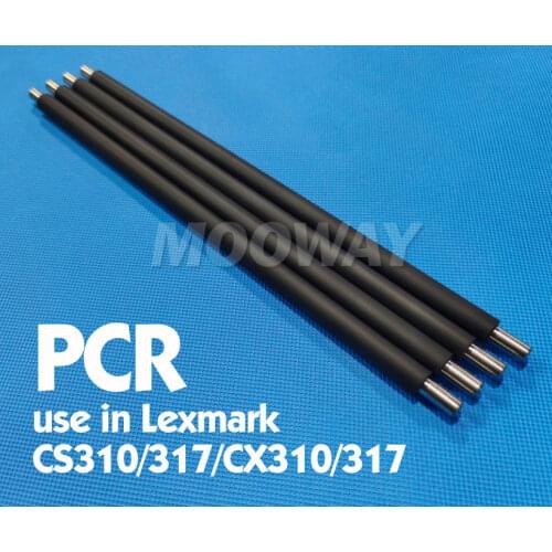 4PCS Compatible Primary Charge Roller for Lexmark CS317 CS317dn CS417 CS417dn CS517 CS517de CX317 CX317dn CX417 CX417de CX517