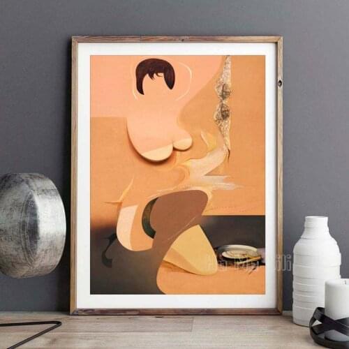 Mid Century Modern Art Poster 1961 Painting Print