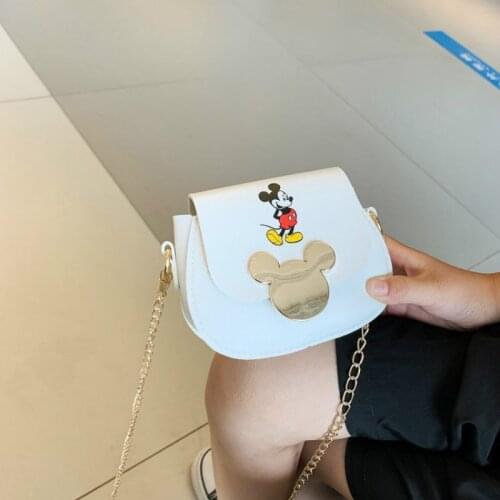Disney Girls Bag New Cartoon Mickey mouse Print Children Crossbody Small Bag Korean Fashion Baby Shoulder Bag Coin Purse