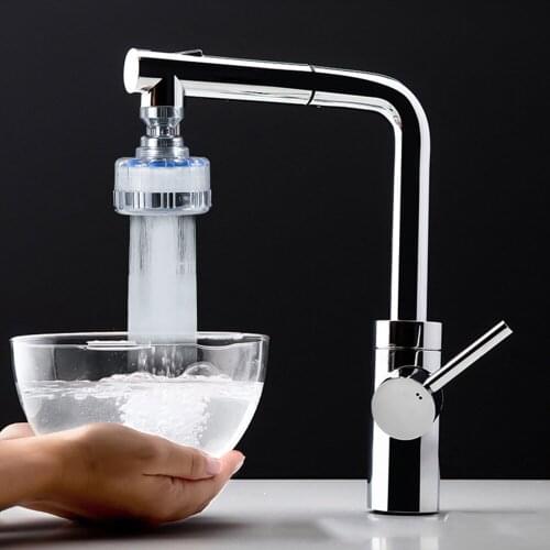 360 Degree Rotation Stainless Steel Faucet Connector Household Splash Proof Filter Shower Head Kitchen Sink Basin Accessories
