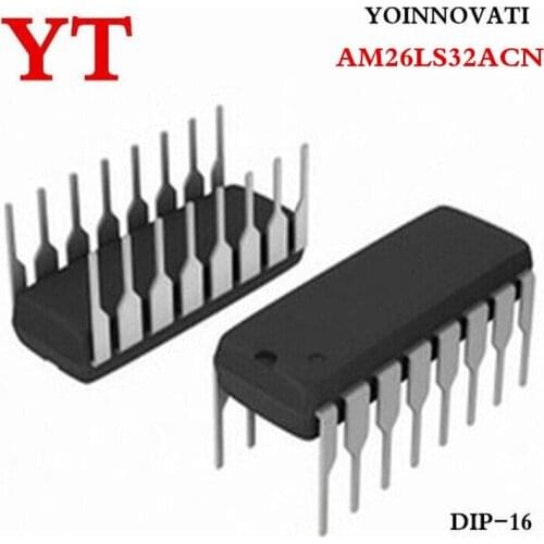 10pcs/Lot AM26LS32ACN AM26LS32AN AM26LS32A AM26LS32 IC QUAD DIFF LINE RCVR 16-DIP