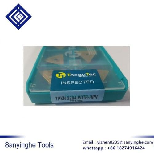 10pcs/lots TPKN2204PDTR-HPN TT7080 cnc carbide turning insert cnc blade lathe turning tool