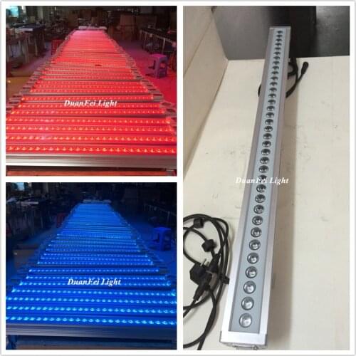 10 pieces led bar dmx wall washer light rgb 36x3w stage bar led wall washer dj bar wash led ip65