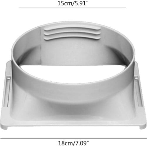 YYSD 15cm Square Portable Air Conditioning Body Exhaust Duct Interface Pipe Connector