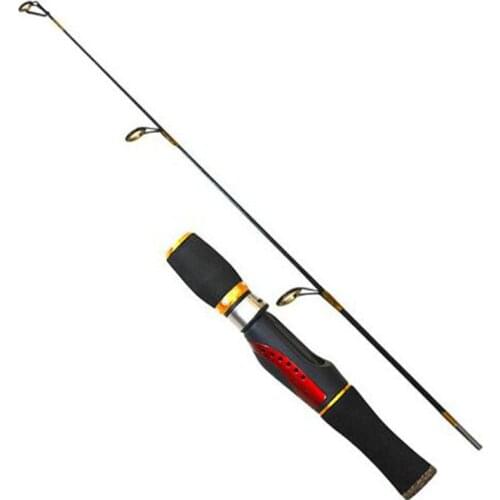 2 Section New Mini Portable Winter Ice Raft Fishing Rod 66mm short fishing rod