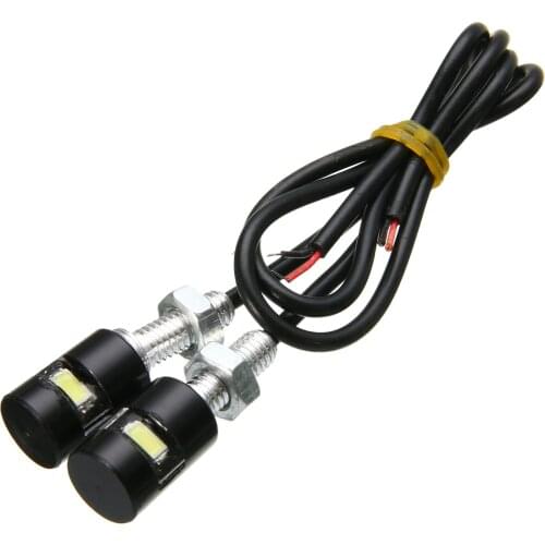 2pcs/lot 2LEDS 5630 5730 1SMD License Plate Light 12V Universal Car Motorcycle RV Truck Trailer LED Lights Tail Light Bulb White