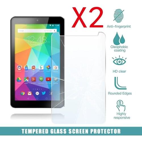 2Pcs Tablet Tempered Glass Screen Protector Cover for GoTab Lite GT7 7 inch Android Tablet Anti-Scratch Explosion-Proof Screen