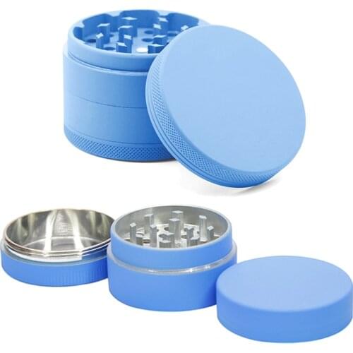 2021new 63mm 4 Layers Tobacco Spice Grinder Herb Weed Grinder With Mill Handle Salt And Pepper Mills Kitchen Tools