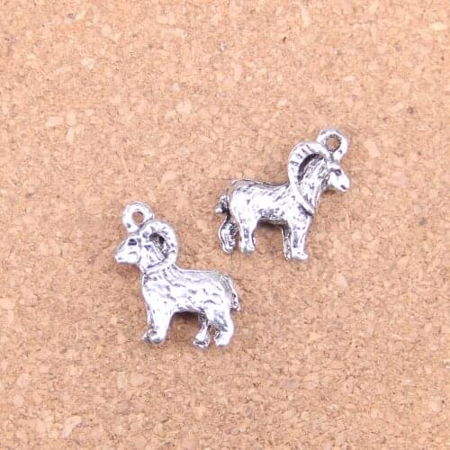 48pcs Charms goat ram 23x19mm Antique Pendants,Vintage Tibetan Silver Jewelry,DIY for bracelet necklace