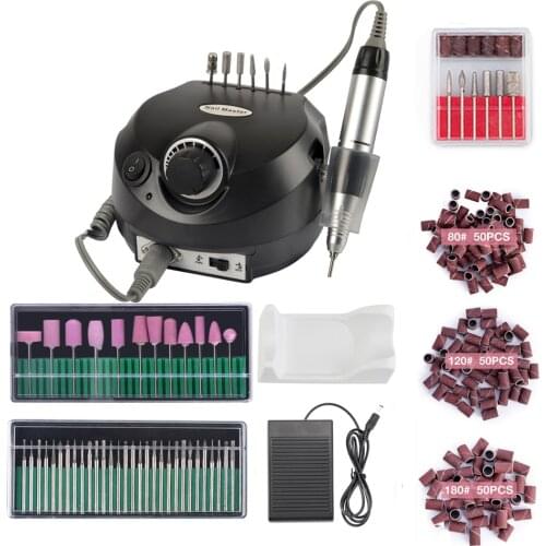 35000RPM Electric Nail Drill Machine Electric Manicure Machine Drills Accessory Pedicure Kit Ceramic Nail Drill Bit Nail Tools