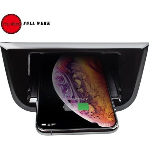 Car Wireless Charger Phone Fast Charging Console Box Holder for Porsche Cayenne 15-19 20 Car Styling Interior Accessories