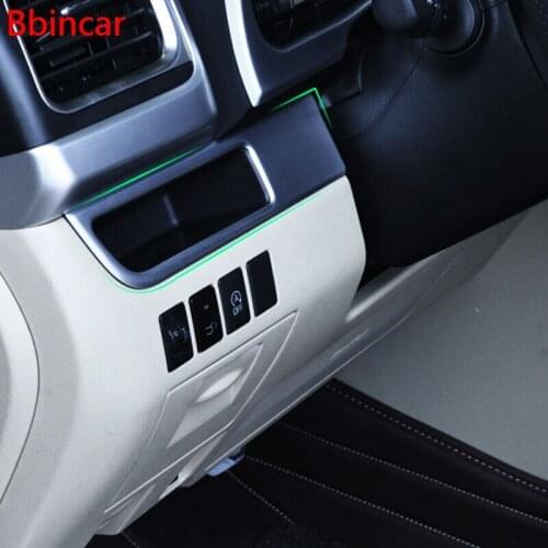 Bbincar ABS Chrome Central Control Kit Car Styling 3Pcs For Toyota Highlander Kluger XU50 2014 2015