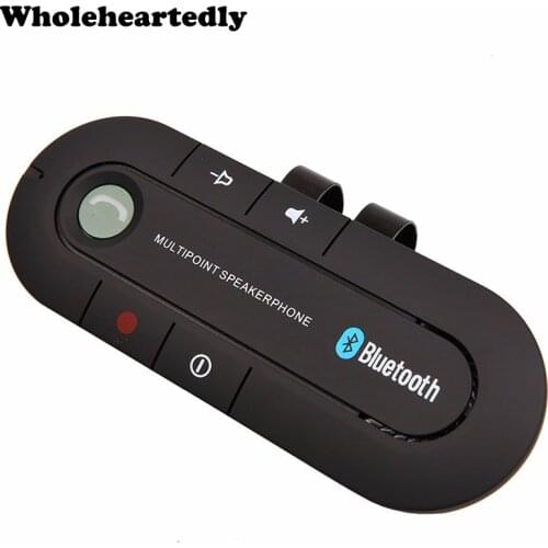 Bluetooth4.1 Multipoint Speakerphone Wireless Bluetooth Handsfree Car Kit Sun Visor Clip Speaker Music Receiver Player for Phone