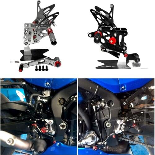 CNC Adjustable Footrest Rearsets Foot Pegs Set For Suzuki GSX-R1000 GSXR1000 L7-L9 2017 2018 2019