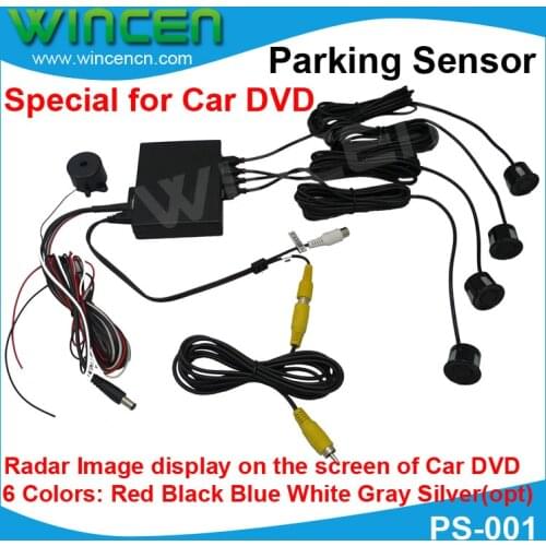 Parking Sensor Special for Car DVD Car Reverse Backup Radar Sensors with 4 Sensors 6 colors for choice