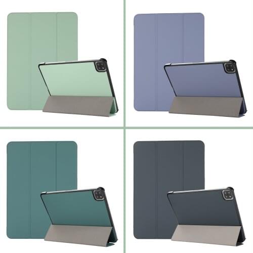 For iPad M1 Chip Pro 11 2021 Air 4 10.9 Skin-Friendly Feel Case 2019 2020 10.2 9.7 Air 3 10.5 Inch Mini 5 Smart Sleep Wake Cover