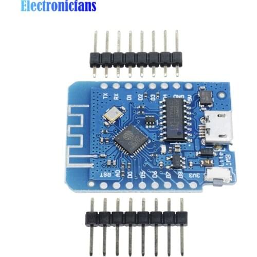 For WEMOS D1 Mini CH340G Lite V1.0.0 WIFI Internet of Things Development Board Based ESP8285 ESP8266 1MB FLASH 3.3V With Pins