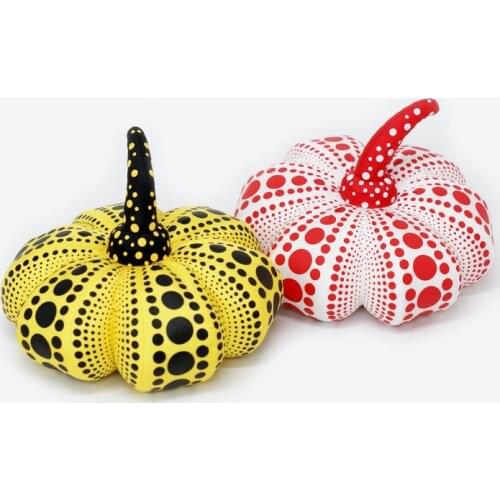 Pumpkin Toy Yayoi Kusama the Same Pumpkin Throw Pillow Halloween Decor Doll Baby Kids Toys Home Sofa Decor Pillow