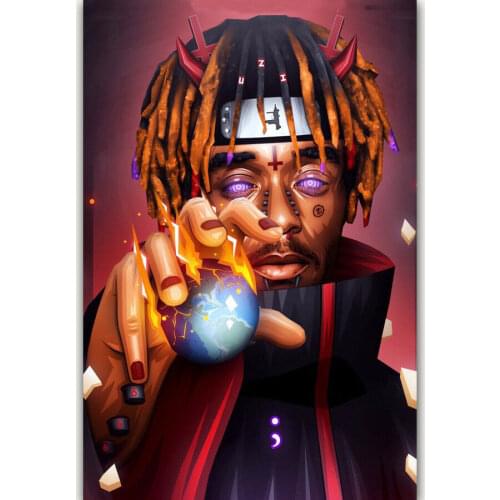Hot Lil Uzi Vert Rapper Hip Hop Music Singer Star Silk Fabric Wall Poster Art Decor Sticker Bright