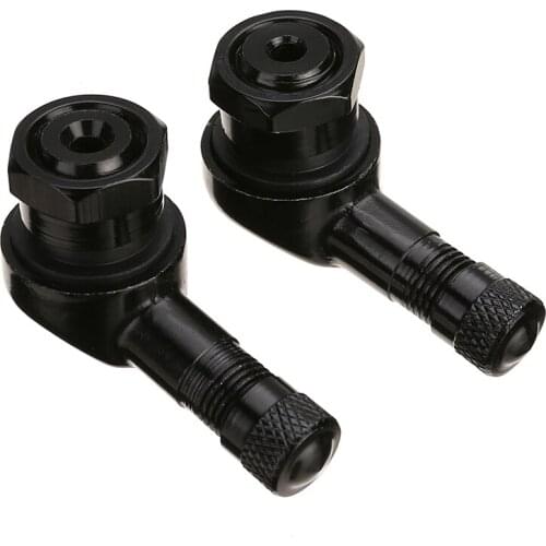 Set Valves CNC Spare 1.13cm 2pcs Replacement 90 Degree Aluminum Alloy Motorcycle