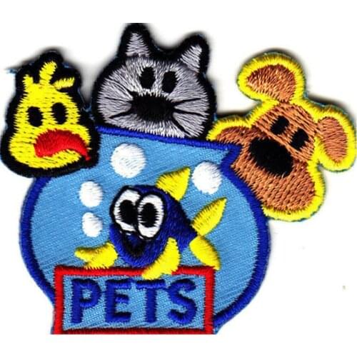 Custom embroidery Patch Cute cartoon applique for clothing kids can be customized