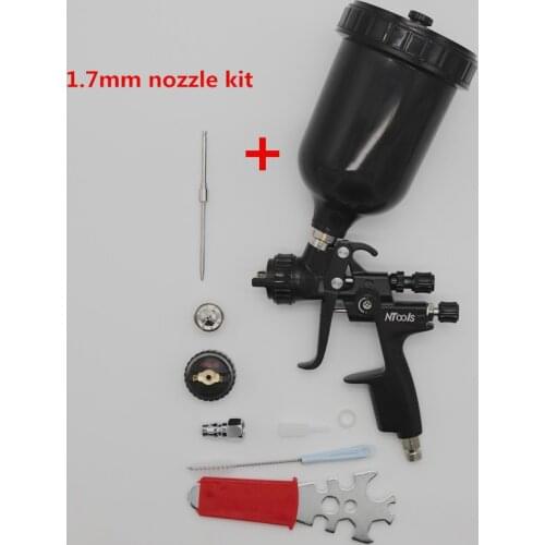 New Professional HVLP Spray Gun Car Repair Paint Spray Guns 1.3/1.7mm Nozzle for Painting Car Aerografo Paint Sprayer Airbrush