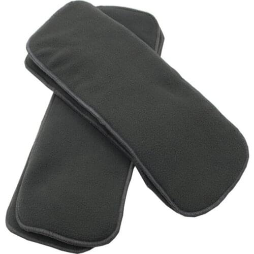 6 PCS/Set Newborn Charcoal Bamboo Inserts Cloth Diaper liner 5-Layer Bamboo Charcoal Viscose Staple Fiber one size fits all