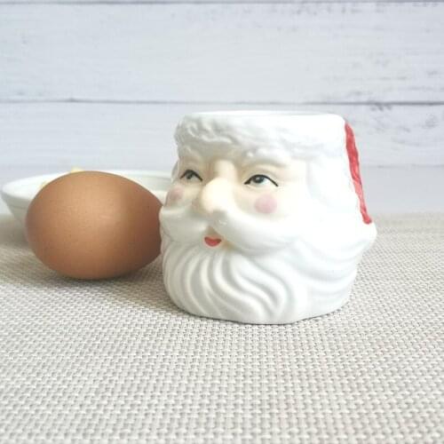New Ceramic Tableware Kitchen utensils Egg-Holder Breakfast egg stand christmas products decor Egg Rack Container Kitchen Tools