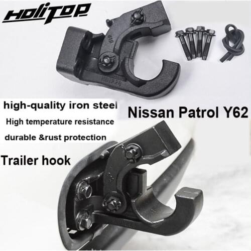 Car trailer hitch hook tow truck hitch tow bar for Nissan Patrol Y62 2010-2019,TOP quality factory,thicken iron stainless steel