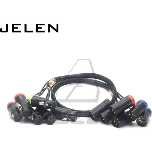 Six in one Low-Profile XLR NEUTRIK 3pin XLR male to 3pin XLR female Audio Line, Use SOMMER SOD-14 audio cable