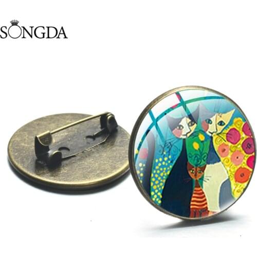 SONGDA Brooches With Cats For Clothes