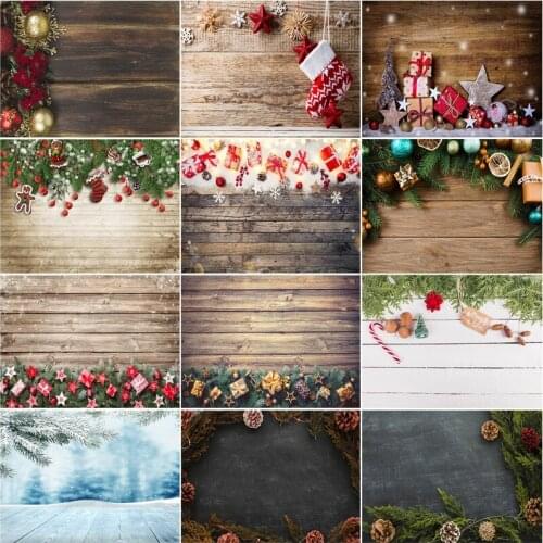 Vinyl Custom Christmas Backdrop for Photography Christmas Gift Photo Backgrounds Photocall Props 210317STY-02