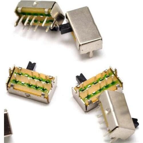 10PCS SK-23D07VG4 3 Position 2P3T PCB Panel Angle Horizontal Slide Power Toggle Switch