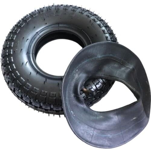 12 Inch Pneumatic Wheel Tyre 3.50-5 Outer Trye Inner Tube Universal Wheel Outer Tire 350-5 Trolley Rubber Thickened Outer Tire